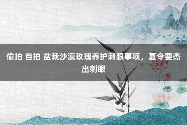 偷拍 自拍 盆栽沙漠玫瑰养护刺眼事项，夏令要杰出刺眼