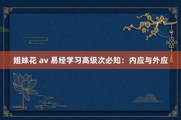 姐妹花 av 易经学习高级次必知：内应与外应